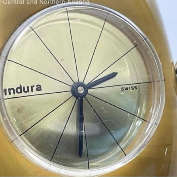 ENDURA BAKELITE Vintage 1940s Bangle Clamper Cuff Wristwatch RARE​ Hard to Find - Picture 4 of 8